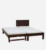 Farren Solid Sheesham Wood Single Bed with Solid Wood Headboard in Honey Finish - Image 8