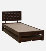 Farren Solid Sheesham Wood Single Bed with Solid Wood Headboard in Honey Finish - Image 6
