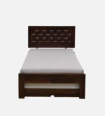 Farren Solid Sheesham Wood Single Bed with Solid Wood Headboard in Honey Finish - Image 7