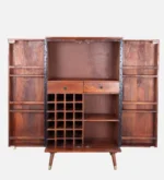 Grayson Solid Sheesham Wood Cabinet with Double Doors - Image 8