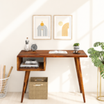 Greystone Solid Sheesham Wood Writing Table with Classic Wooden Finish