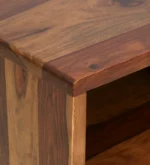 Greystone Solid Sheesham Wood Writing Table with Classic Wooden Finish - Image 9