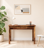 Harrington Solid Sheesham Wood Study Desk with Multiple Storage Compartments