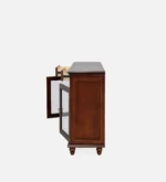 Havenridge Wooden Storage Cabinet in Rustic Teak Finish - Image 5