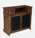 Heritage Maple Crest Wooden Display Cabinet for Modern Homes - Image 4