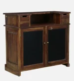 Heritage Maple Crest Wooden Display Cabinet for Modern Homes - Image 5