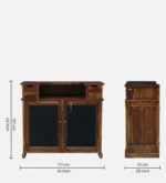 Heritage Maple Crest Wooden Display Cabinet for Modern Homes - Image 3