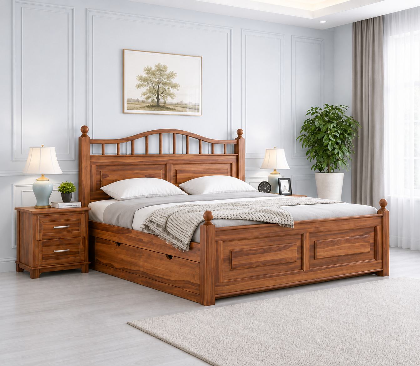 Imperial-Luxury-Wooden-Storage-Bed-with-Built-in-Storage-Compartments-1.png Import placeholder for 4410 - Image 1