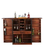 Jorvik Solid Sheesham Wood Multipurpose Cabinet in Honey Finish - Image 3