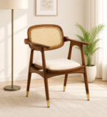 Oakmont Rustic Charm Handcrafted Natural Wood Comfort Chair