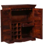 Kinsley Wooden Storage Cabinet with Drawer and Shelves - Image 5