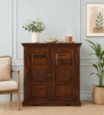 Kinsley Wooden Storage Cabinet with Drawer and Shelves