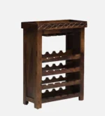 Larkwood Sheesham Wood Tall Utility Cabinet in Walnut Finish - Image 2