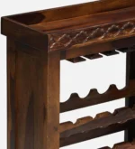 Larkwood Sheesham Wood Tall Utility Cabinet in Walnut Finish - Image 3