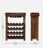 Larkwood Sheesham Wood Tall Utility Cabinet in Walnut Finish - Image 4