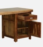 Livingston Solid Sheesham Wood Study Table with Elegant Drawer Cabinet - Image 8