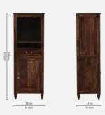 Luxury Walnut Manor Multi Utility Wooden Cabinet for Living Room Storage - Image 3