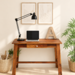 Marlborough Solid Sheesham Wood Writing Desk with Spacious Storage Design