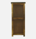 Natural Solid Wood Vintage Style Storage Cabinet - Image 5