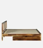 Navella Solid Sheesham Wood Classic Bedroom Storage Bed with Premium Wooden Design - Image 6