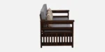 Nivaan Sheesham Wood 3 Seater Sofa with Premium Upholstered Seating - Image 4
