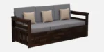 Nivaan Sheesham Wood 3 Seater Sofa with Premium Upholstered Seating - Image 5