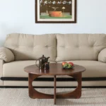Norvia Solid Sheesham Wood Elegant Wooden Coffee Table in Warm Natural Finish