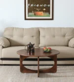 Norvia Solid Sheesham Wood Elegant Wooden Coffee Table in Warm Natural Finish