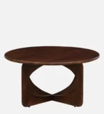 Norvia Solid Sheesham Wood Elegant Wooden Coffee Table in Warm Natural Finish - Image 5