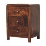 Oakridge Contemporary Natural Wood Bedside Storage Cabinet