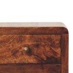 Oakridge Contemporary Natural Wood Bedside Storage Cabinet - Image 6