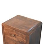 Oakridge Contemporary Natural Wood Bedside Storage Cabinet - Image 3