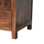 Oakridge Contemporary Natural Wood Bedside Storage Cabinet - Image 5