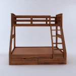 Oakshire Classic Heritage Inspired Natural Wooden Spacious Bunk Bed - Image 4