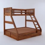 Oakshire Classic Heritage Inspired Natural Wooden Spacious Bunk Bed - Image 5