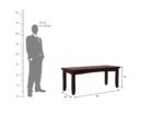 Oakvale Contemporary Heritage Inspired Natural Wooden Six Seater Dining Table Set For Spacious Dining Areas - Image 3