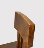 Orion Wooden Bar Stool with Fabric Upholstery in Honey Finish - Image 9