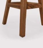 Orion Wooden Bar Stool with Fabric Upholstery in Honey Finish - Image 8