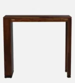 Orion Wooden Bar Table Set with Fabric Upholstery in Honey Finish - Image 7