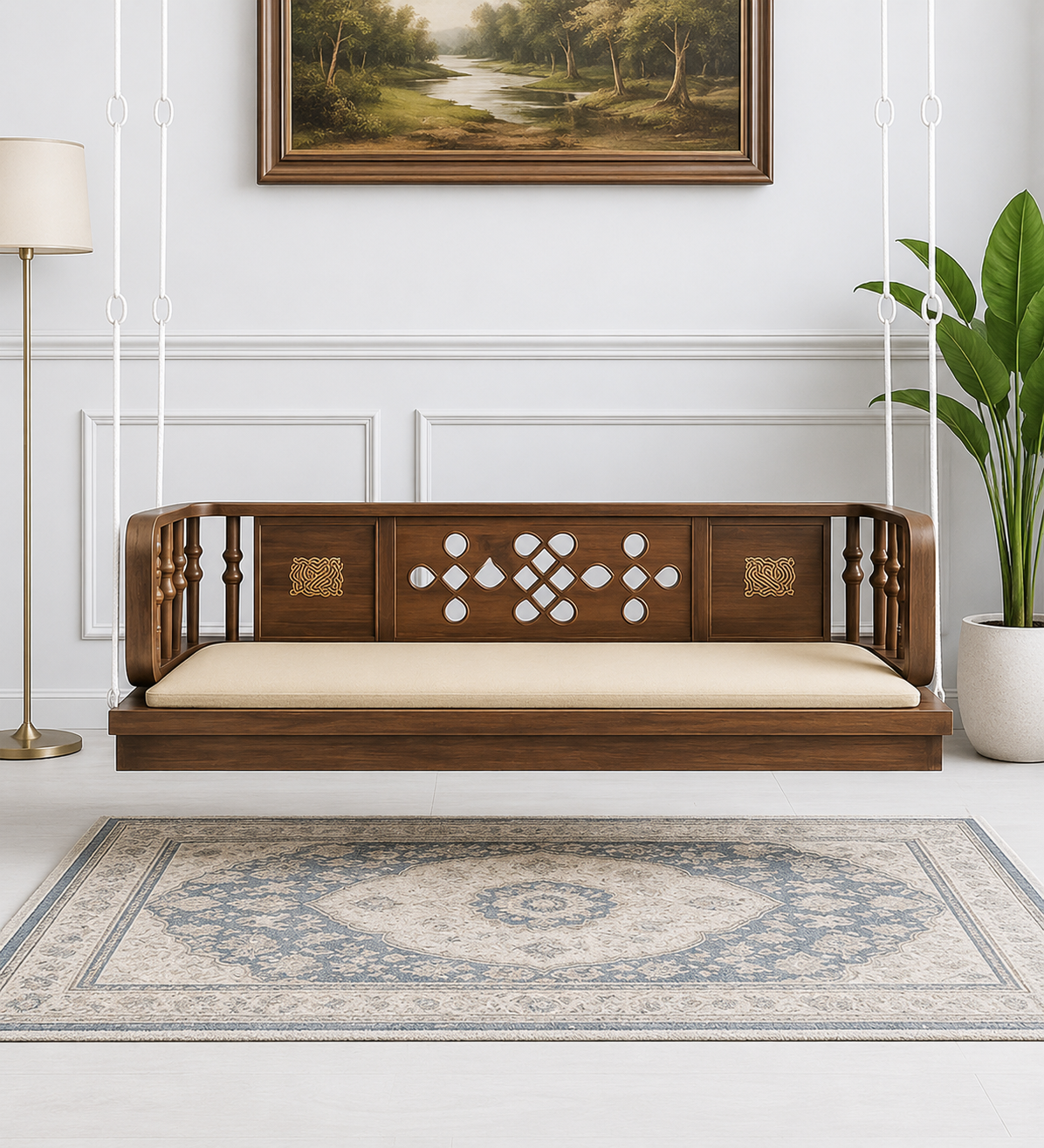 Orlena-Handcrafted-Solid-Wood-Wooden-Swing-in-Rich-Honey-Oak-Finish-1.png Import placeholder for 4213 - Image 1