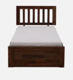 Orson Solid Sheesham Wood Single Bed with Modern Wooden Headboard in Provincial Teak Finish - Image 6
