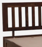 Orson Solid Sheesham Wood Single Bed with Modern Wooden Headboard in Provincial Teak Finish - Image 10