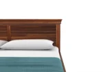 Oslo Sheesham Wood Bed In Provincial Teak Finish With Storage - Image 5