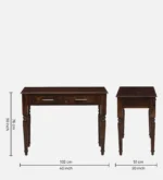 Ravenswood Solid Sheesham Wood Study Table with Premium Handcrafted Finish - Image 3