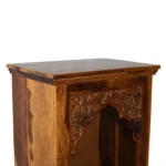 Reyansh Traditional Floor Standing Temple with Drawers in Antique Finish - Image 8