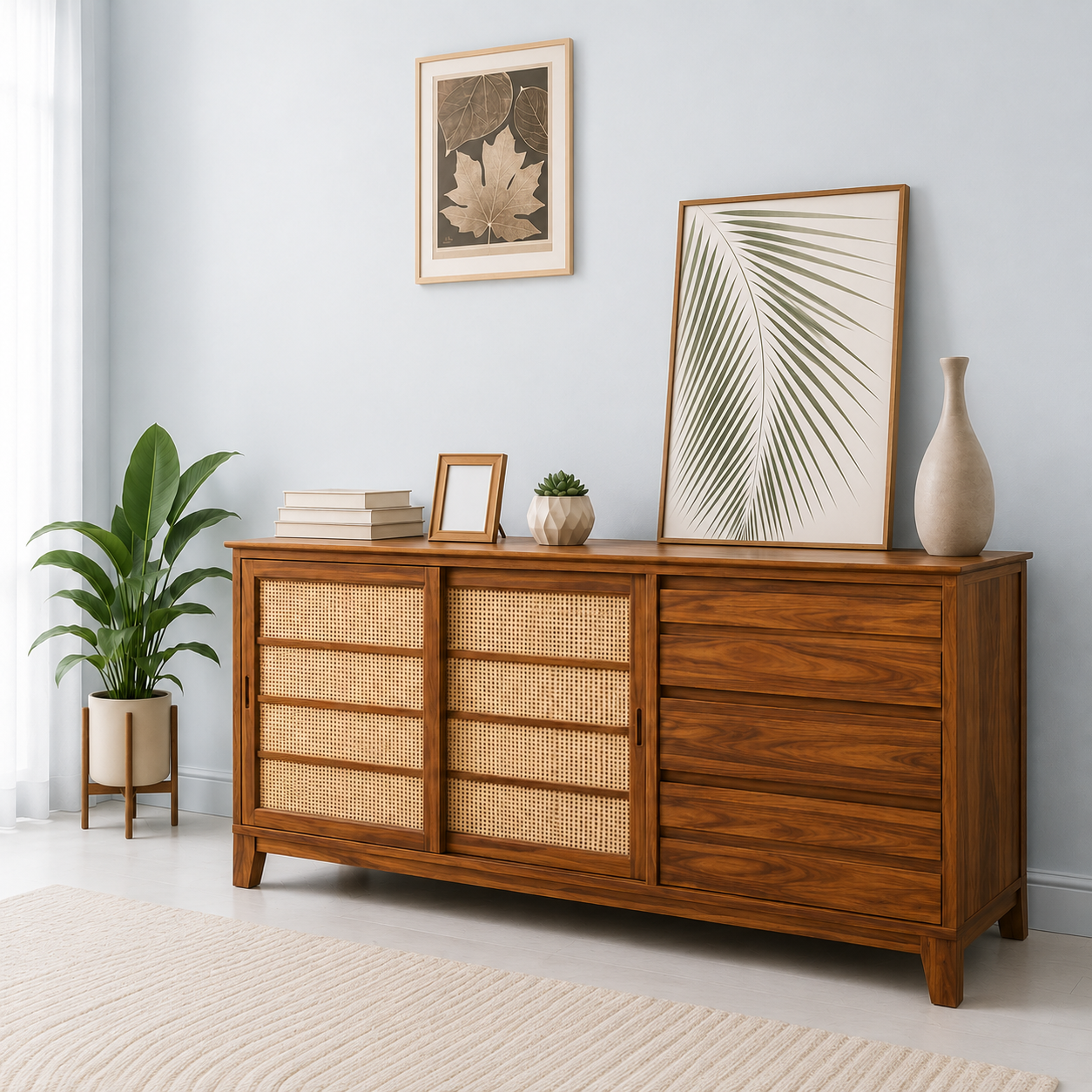 Royal-Luxury-Wooden-Side-Board-with-Spacious-Drawer-and-Cabinet-Storage-1.png Import placeholder for 3452 - Image 1
