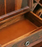 Solid Sheesham Wood Multi Utility Storage Cabinet with Contemporary Design - Image 6
