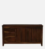 Solid Sheesham Wood Traditional Home Organizer Storage Cabinet - Image 7