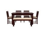 Timbercrest Classic Heritage Inspired Premium Wooden Six Seater Dining Table And Chair Set - Image 6