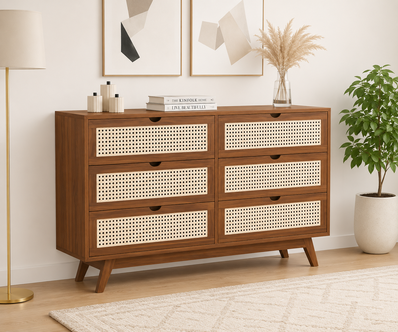Timberline-Solid-Sheesham-Wood-Storage-Cabinet-in-Provincial-Teak-Finish-1.png Import placeholder for 1815 - Image 1